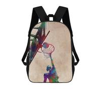 sinyumoney Basketball Sport Backpack School Business Laptop Rucksack Bag Unisex Casual Daypack for Teenage Girls Boys Women Men 17inch