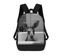 sinyumoney Bathtub Kangaroo School Bags Water Resistant School Bag Business Backpack - Perfect for Travel, Work And Daily Use 17inch
