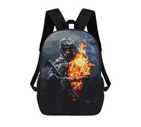 sinyumoney Battlefield Backpack School Bag Lightweight Schoolbag Dayback Bookbag College for Men/Women 17inch