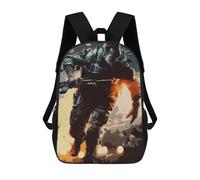 sinyumoney Battlefield Backpack School Bag Water Resistant Travel Backpack Computer Bag for Teenage Girls Boys Women Men 17inch