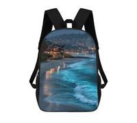 sinyumoney Beachfront Real Estate School Backpack Fashion Stationery Backpack Waterproof Casual Daypacks for Men/Women 17inch