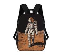sinyumoney Beagle Astronaut On Mars School Bags School Secondary High School College Backpack Travel for Girl, Teen Girls 17inch