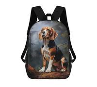 sinyumoney Beagle Backpack School High Secondary School Bags Casual Backpack for Camping Outdoor Adventures And Daily Travel 17inch