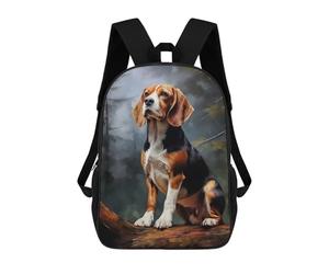 sinyumoney Beagle Backpack School High Secondary School Bags Casual Backpack for Camping Outdoor Adventures And Daily Travel 17inch