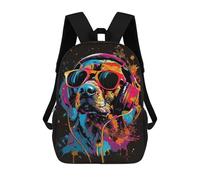 sinyumoney Beagle Colorful Children's Backpacks Kids Fun School Bag Boys Backpack Travel Bag Student Schoolbag Book Stationery Bag Chool Bags 17inch