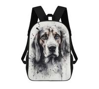 sinyumoney Beagle Dog Puppy Love School Backpack Lightweight Casual Daypack School Backpacks for Boys/Girls/Teenagers 17inch