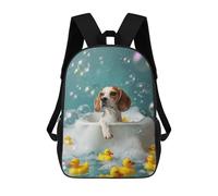 sinyumoney Beagle Dog School Backpack for Girls Backpack Water Repellent Casual Daypack Lightweight Rucksack Boy Girl School Backpack 17inch