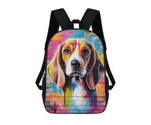 sinyumoney Beagle Graffiti School Backpack Work Laptop Backpack Rucksack Bag for Teenage Girls Boys Women Men 17inch