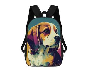 sinyumoney Beagle Pop Art Dog Backpack School Bag Lightweight Airport College Students Back Pack for Men/Women 17inch