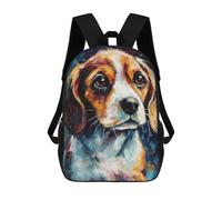 sinyumoney Beagle Puppy Art Rucksack High Secondary School Bags Casual Backpack for Girls Boys Teenage 17inch