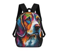 sinyumoney Beagle Style 2 Children's Backpacks School Backpack 3D Printed Backpack for Kids Travel Rucksacks Book Bags Kids School Bag 17inch