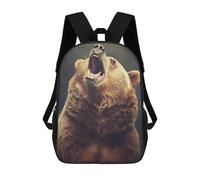 sinyumoney Bear Animals School Backpack for Girls Backpack Water Repellent Casual Daypack Lightweight Rucksack Boy Girl School Backpack 17inch