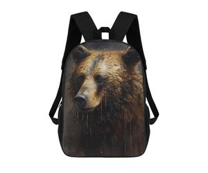 sinyumoney Bear Imaginative Play School Bags Water Resistant School Bag Business Backpack for Campus Outdoor Travel Sports 17inch