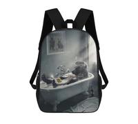 sinyumoney BEAR NECESSITIES Children's Backpack, 17 Inch 3D Printed School Backpack, Backpack Cartoon Adjustable School Bag for Primary School