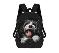 sinyumoney Bearded Collie Backpack School Bag Lightweight Casual Daypack School Backpacks for Girl, Teen Girls 17inch