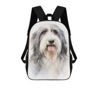 sinyumoney Bearded Collie Portrait School Backpack Lightweight Airport College Students Back Pack for Teenage Girls Boys Women Men 17inch