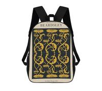 sinyumoney Beardsley Art Nouveau Floral Pattern Rucksack Water Resistant Computer Rucksack for Campus Outdoor Travel Sports 17inch