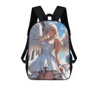 sinyumoney Beautiful Angel White Girl Rucksack Business Laptop Rucksack Bag Unisex Casual Daypack for Girls Boys Teenage 17inch