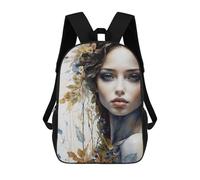 sinyumoney Beautiful Autumn Goddess Rucksacks 3D Printed Children Backpacks Fashion Casual Daypack Cute Travel Bags Outdoor Casual Daypack for Boy And Girl 17inch
