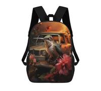 sinyumoney Beautiful Colorful Bird School Backpack Business Laptop Rucksack Bag Unisex Casual Daypack for Boys/Girls/Teenagers 17inch
