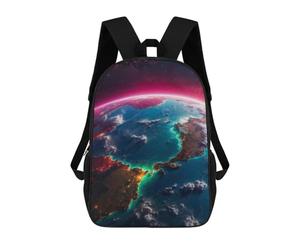 sinyumoney Beautiful Earth from Space School Backpack Lightweight Airport College Students Back Pack- Perfect for Travel, Work And Daily Use 17inch