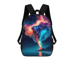 sinyumoney Beautiful Eruption Rucksack Rucksack Casual Daypacks School Work Travel Bag for Camping Outdoor Adventures And Daily Travel 17inch