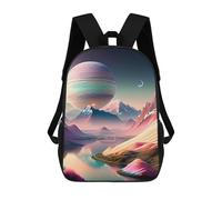 sinyumoney Beautiful Fantasy Planet School Backpack Work Laptop Backpack Rucksack Bag for Teenage Girls Boys Women Men 17inch