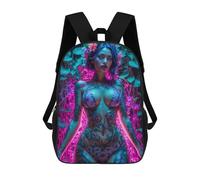 sinyumoney Beautiful Flower Body Children's Backpack, Schoolbag Large Capacity Students Bookbag Rucksack Knapsack for Boys Girls Adults Teen 17inch