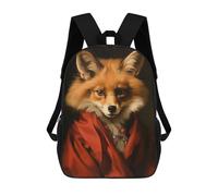 sinyumoney Beautiful Fox Ronaldo Backpack, Children's Backpack, Student School Bag, Book Bag, 3D Printed School Bag For Boys And Girls, 17inch