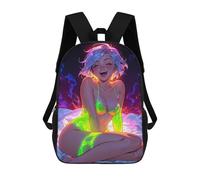 sinyumoney Beautiful Girl on The Bed Backpack Schoolbags for Boys Girls Casual Sport Daypack Elementary Primary Large Capacity Bookbags 17inch