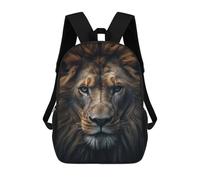 sinyumoney Beautiful Lion Portrait Backpack 3D Printed Kids School Backpack High Capacity Travel Backpacks Book Bags Kids Backpack 17inch