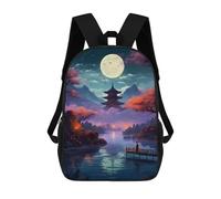 sinyumoney Beautiful Night The Lake School Backpack Daypacks Business Backpack Water Resistant Bookbag for Campus Outdoor Travel Sports 17inch