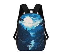 sinyumoney Beautiful Night View 3D Printed 17inch School Bag Children's School Backpack Travel Backpacks Casual Fashion Bag for Kids School Students