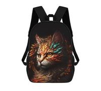 sinyumoney Beautiful Realistic Cat School Backpack Lightweight Schoolbag Dayback Bookbag College for Teenage Girls Boys Women Men 17inch
