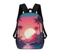 sinyumoney Beautiful Sunrise School Bags Work Laptop Backpack Rucksack Bag for Camping Outdoor Adventures And Daily Travel 17inch