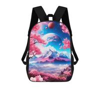 sinyumoney Beautiful System Children's Backpacks School Backpack 3D Printed for Kids Travel Rucksacks Book Bags Kids 17inch School Bag