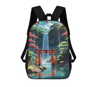 sinyumoney Beautiful Tori Gate Japan Backpack School Bag Backpack For Girls Boys Backpacks Large Capacity Kids Backpack Lightweight School Bags For Kids Students 17inch