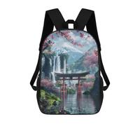 sinyumoney Beautiful View in The Lake Backpack, Children's Backpack, Student School Bag Bookbag Rucksack, 3D Printed School Bag for Boys Girls 17inch