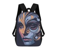 sinyumoney Beauty Backpacks Kids Student Schoolbag 3D Printed Backpacks Elementary And Middle School Students Backpacks for Boys Girls 17inch