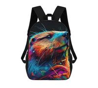 sinyumoney Beaver Colorful Backpack School Daypacks Business Backpack Water Resistant Bookbag for Teenage Girls Boys Women Men 17inch