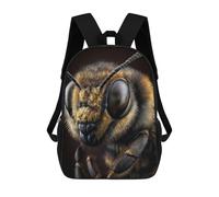 sinyumoney Bee Portrait on Dark School Backpack Large Water Resistant Laptop Backpack for Teenage Girls Boys Women Men 17inch