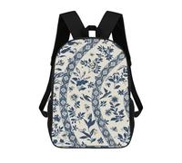 sinyumoney Bees Birds Flowers Japanese School Bags Water Resistant Travel Backpack Computer Bag - Perfect for Travel, Work And Daily Use 17inch