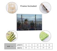 sinyumoney Before The Battle Art Work for Home Walls for Rustic Bath Decor Canvas Art 12x18inch(30x45cm)
