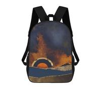 sinyumoney Before The Storm 3D Printed 17 Inch School Backpack Children's Backpacks 3D Printed Cool Knapsack for Boys Elementary And Middle