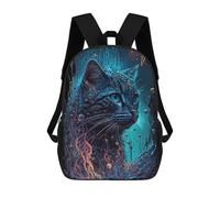 sinyumoney Bengal Cat School Backpack for Girls Backpack Water Repellent Casual Daypack Lightweight Rucksack Boy Girl School Backpack 17inch