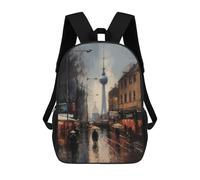 sinyumoney Berlin Germany Charm Rucksack Fashion Stationery Backpack Waterproof Casual Daypacks for Boys/Girls/Teenagers 17inch