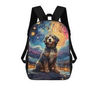 sinyumoney Bernedoodle Night Sky School Backpack Water Resistant Computer Rucksack for Teenage Girls Boys Women Men 17inch