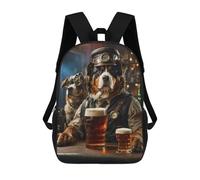 sinyumoney Bernese Mountain Beer Dog Rucksack Rucksack Casual Daypacks School Work Travel Bag for School/Work/Travel 17inch