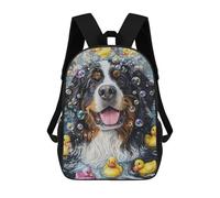 sinyumoney Bernese Mountain Dog Backpacks Kids School Backpack School Bag 3D Printed School Bag for Boys Elementary And Middle School Students 17inch