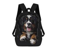 sinyumoney Bernese Mountain Dog Backpacks Kids Student Schoolbag 3D Printed Backpacks Elementary And Middle School Students Backpacks for Boys Girls 17inch